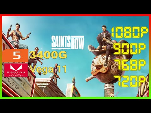 Saints Row (2022) | Ryzen 5 3400G Vega 11 2x8 (2666MHz) 16GB RAM