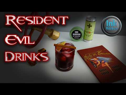 Resident Evil Themed Drinks (Kind of ASMR?)