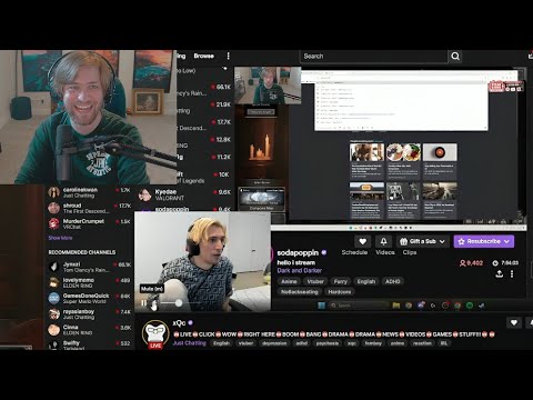 Sodapoppin Catches xQc Watching Him