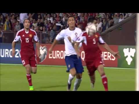 Cristiano Ronaldo  Goals  Portugal vs Armenia  Euro Qualifiers 2016  HD