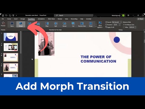 How to Add Morph Transition on Powerpoint (Quick & Simple)