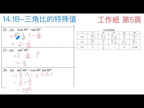 14.0B三角比的特殊值