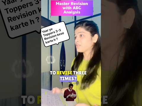 Study Tips 🎯Ye Toppers 3-3 Revision kese karte h? 🤯What is ABC Analysis? ABC Anal #studymotivation