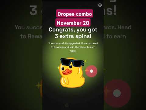 Dropee daily combo today | dropee daily combo 20 November | Daily Combo Dropee | Dropee 20 November