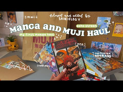 🚏manga and muji haul | soho street haul