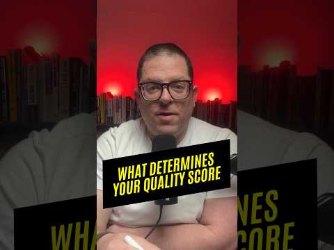 What determines your Google Ads Quality score?  #googleads