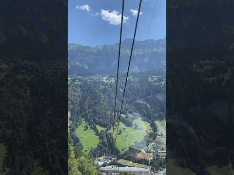 Going On A Cable Car From #lauterbrunnen To #mürren 🏔️🚠 #switzerlands #swissalps