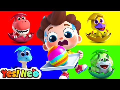 Dinosaurs Surprise Eggs | Humpty Dumpty Grocery Store | Nursery Rhymes & Kids Songs | Yes! Neo