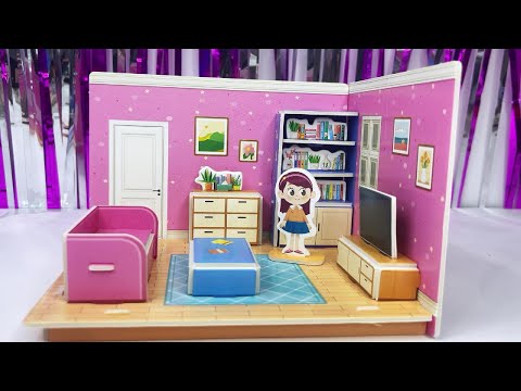 7 Minutes Satisfying with Unboxing Mini Living Room Set Review Toys | ASMR