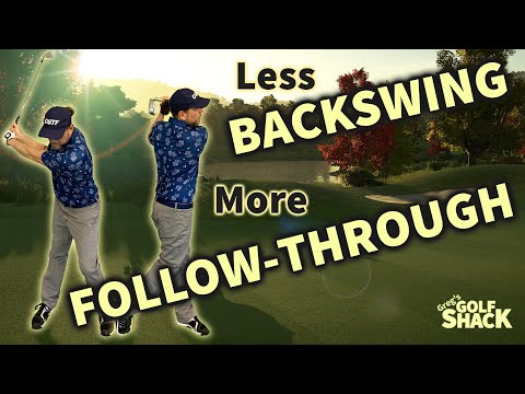 Better Control in Golf! Less Backswing, More Follow-Through!