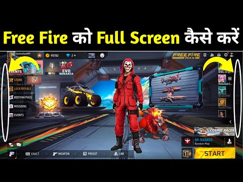 Free Fire me Full screen kaise kare | free fire full screen setting