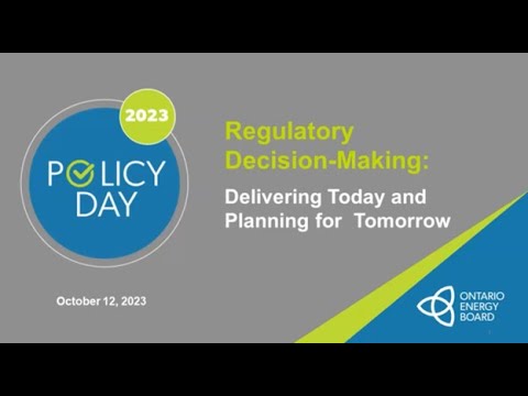 2023 OEB POLICY DAY (October 12, 2023)