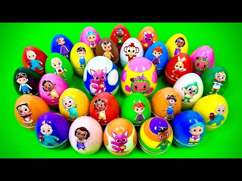 Rainbow Eggs SLIME In Park: Cleaning Pinkfong, Cocomelon Dinosaur Eggs with CLAY Coloring! ASMR