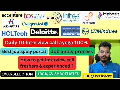 Daily 10 Interview call ayega | Naukri job apply process | How to apply job | IT job | Corporate Job