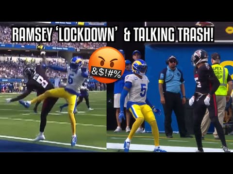 Jalen Ramsey ‘SHUT DOWN’ Kyle Pitts & Drake London 🔥 (WR Vs CB) Falcons Vs Rams 2022 highlights