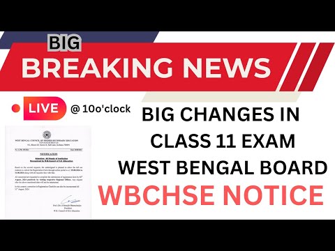 Big changes in the Wbboard exam class11