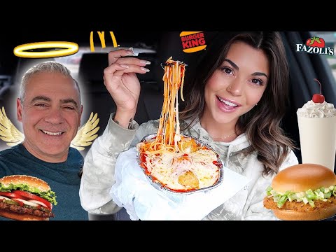 Eating My Dad's Favorite Foods for 24 Hours: Honoring His Heavenly Birthday 🍔🎂🕊️