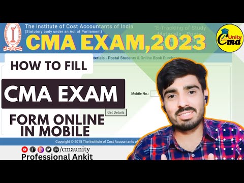 How to fill CMA Foundation Examination Form "icmai" ||Ankit Poonia|| #cmaunity #cma #cmaexams #exam