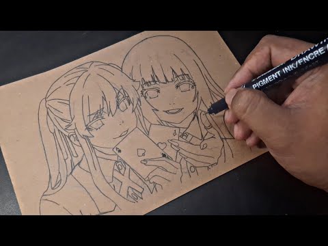 🔴 Drawing Mary x Yumeko Part 1 ( Halo ges ) 🤡