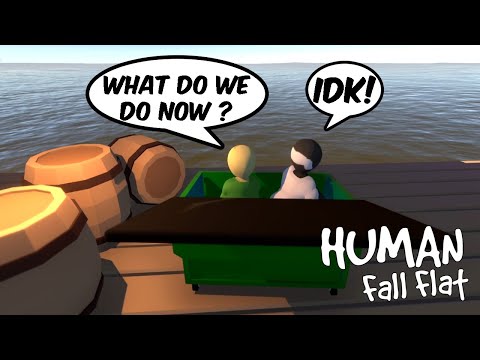 BALDI AND GRANNY LIVE ON A GIANT RAFT AT THE MIDDLE OF THE OCEAN in HUMAN FALL FLAT