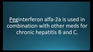 How to pronounce peginterferon alfa-2b (Pegasys) (Memorizing Pharmacology Video Flashcard)