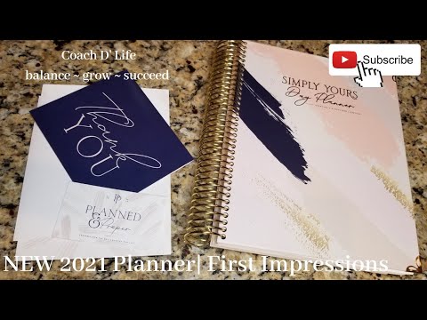 NEW 2021 Planner| First Impressions & Planner Review| Planned & Proper Simply Yours Day Planner