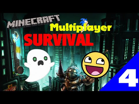 Minecraft Survival Multiplayer: Part 4 -Bath Salt!- (With Awesome-Face Gaming)