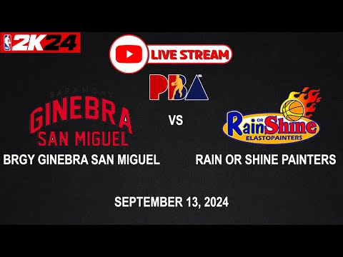 LIVE NOW! BRGY GINEBRA vs RAIN OR SHINE PAINTERS | PBA SEASON 49 | September 13, 2024 | CPU vs CPU