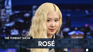 ROSÉ Reminisces on Her BLACKPINK Audition, Shows Jimmy How to Play the APT. Drinking Game (Extended)