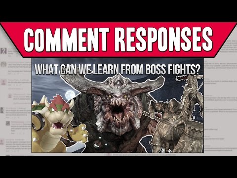 Comment Responses: What Can We Learn From Boss Fights?