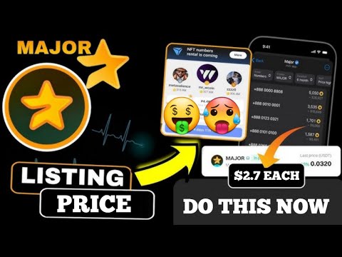 MAJOR AIRDROP Final Listing Price | Few Hours To Listing - Do This Now