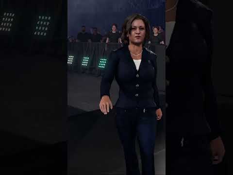 Kamala Harris enters the ring in #WWE2K24