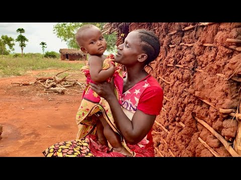 African Village Mother’s Spirit of Raising Her Rural Kids in The most Remote rural Part Of Africa