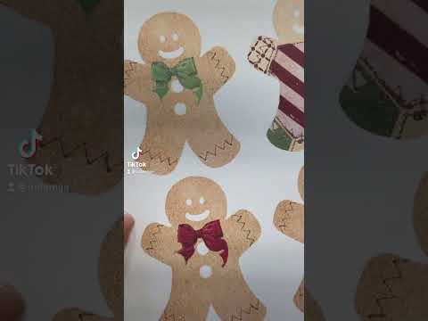 Paper gingerbread man #shorts #papercrafts #paper #scrapbooking #christmas #gingerbreadman