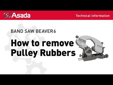 BAND SAW BEAVER6 How to remove Pulley Rubbers