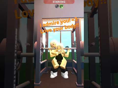 working out with my 2nd bestie #roblox #funny #weird