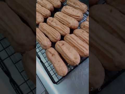 Eclair / 閃電泡芙 / 製作過程好療癒😌