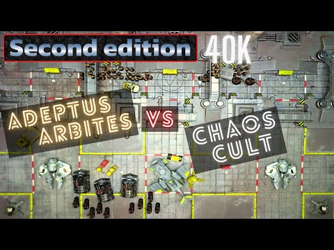 40k 2nd Ed Battle Report (11) Adeptus Arbites vs Chaos Cult 1500pts