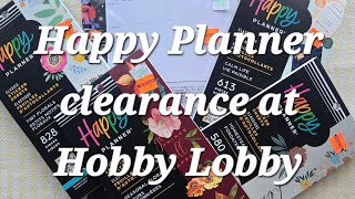 Happy Planner clearance from Hobby Lobby. #happyplanner #plannerhaul