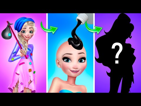 From Broke to Rich Elsa! Frozen Extreme Makeover