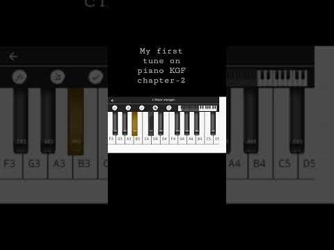 KGF chapter-2 tune tutorial/ KGF Chapter-2 ringtone/ KGF yash entry tune on piano 😀#shorts