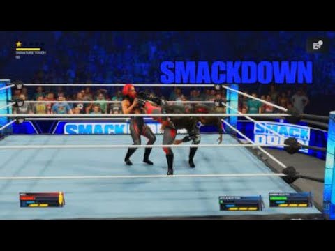 WWE 2K23 SMACKDOWN THE BAD GIRLS SUPERKICK HEEL TO SHATTER THE BADLINE!!!!!!!!!!!!!!!!