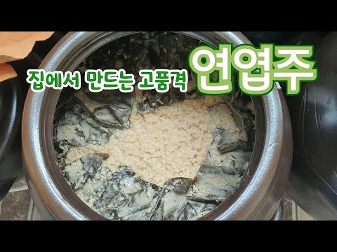 연황금빛,격조 높은 우리 술 연엽주/죽, 범벅,삼양주로 빚어 보는 연엽주 나만의 레시피/