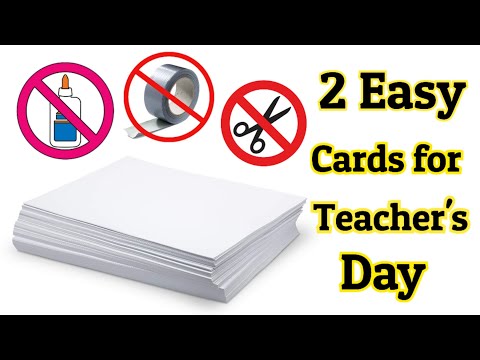 DIY Happy Teacher’s Day Card | Handmade Card For Teacher’s Day | Greeting Card For Teacher |Tutorial