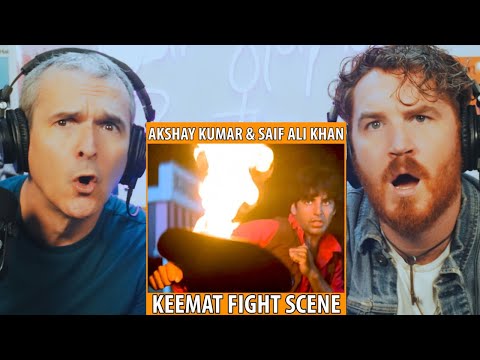 AKSHAY KUMAR & SAIF ALI KHAN | KEEMAT | FIGHT SCENE REACTION!!