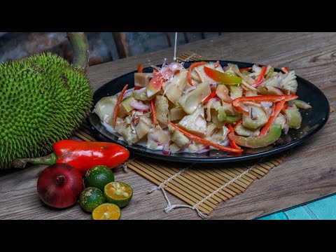 How to cook kamansi salad with gata