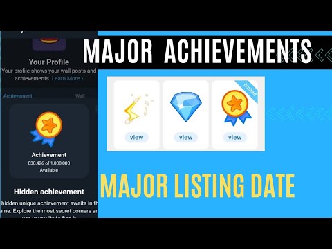 Major Star Airdrop Secret Achievements |Major Airdrop Listing Date|Major Airdrop New update