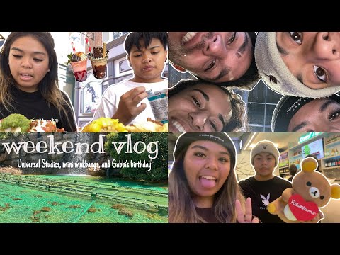 weekend vlog ꕤ: universal studios, mini mukbangs, & birthday celebrations