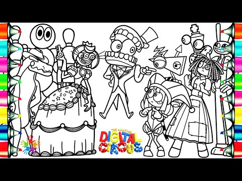 The Amazing Digital Circus Episode 2 Coloring Pages /How to Color New Characters from Digital Circus