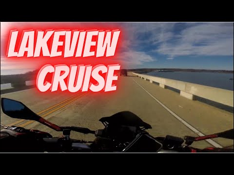 Yamaha MT-03, SUNNY DAY CRUISE ACROSS THE LAKE!